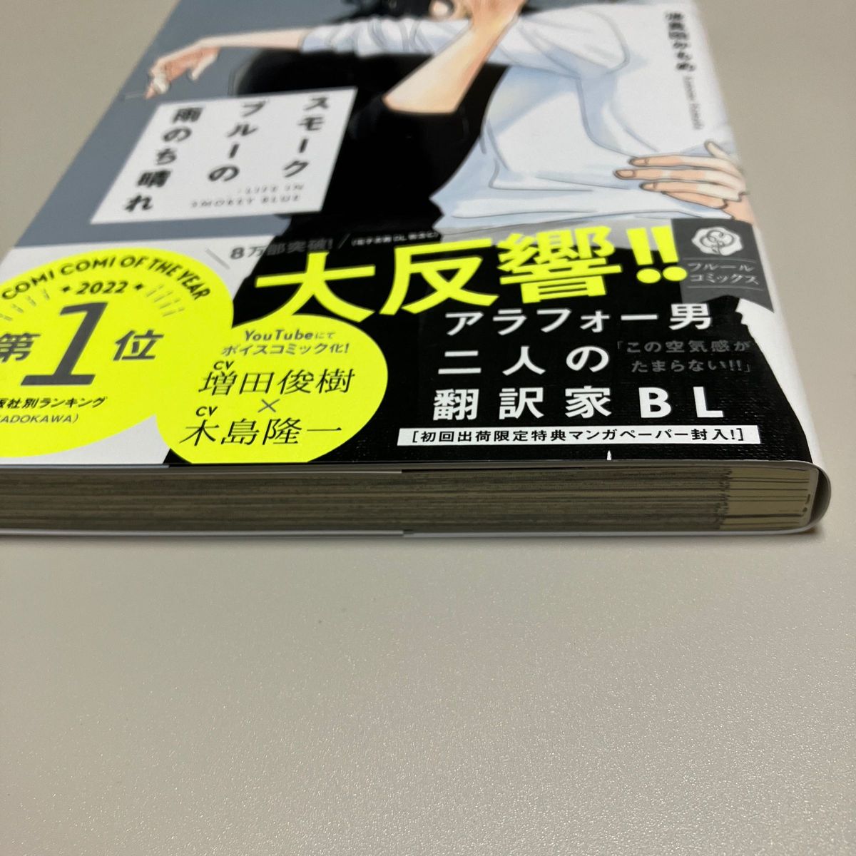 少しヤケあり　新品未読品　スモークブルーの雨のち晴れ　3巻　波真田かもめ先生