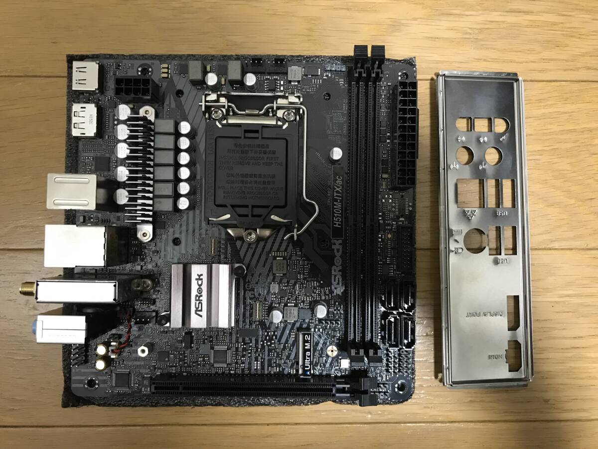 ASRock H510M-ITX/ac ITXマザーボード 起動確認済_画像2