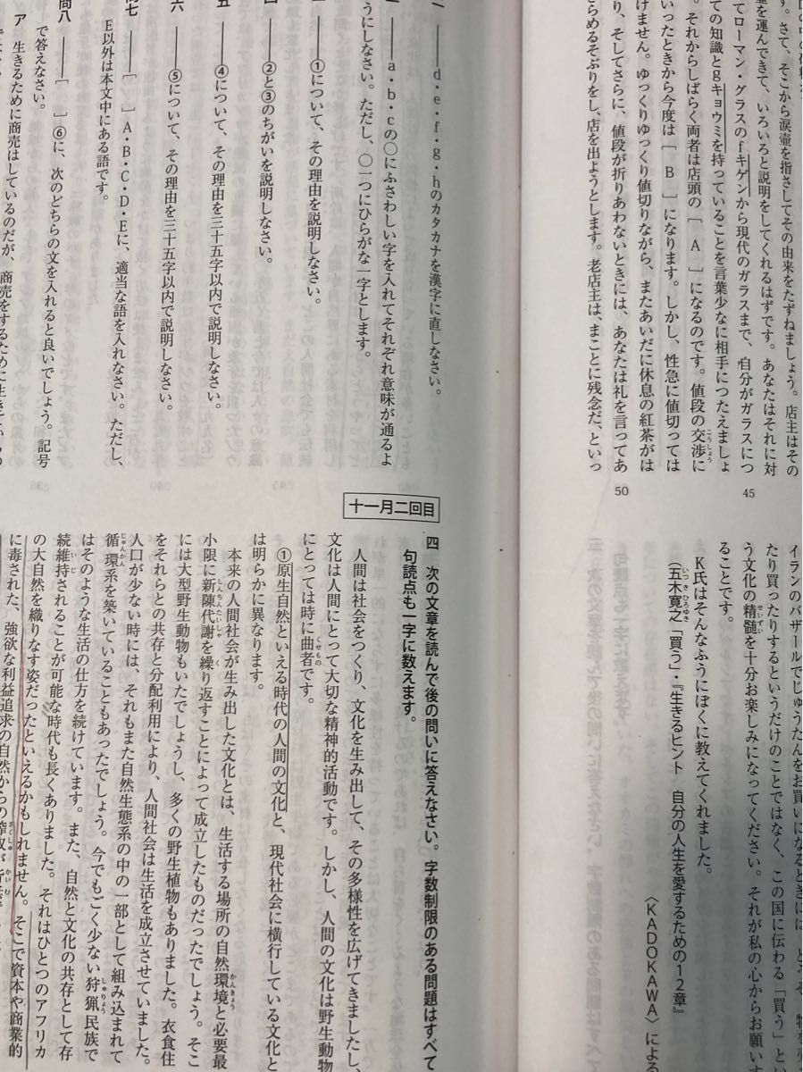 浜学園　小6 志望校別特訓　男子最難関　甲陽コース　11月12月　算国理　テキスト　解答つき