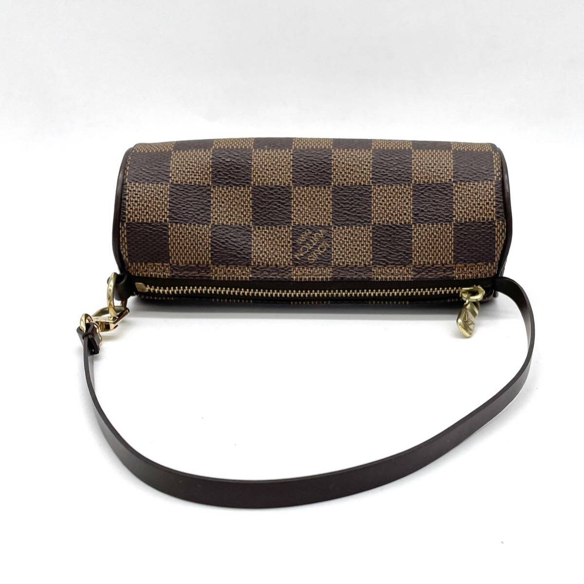 1円 美品 LOUIS VUITTON ルイヴィトン ダミエ パピヨンポーチ アクセサリーポーチ _画像5