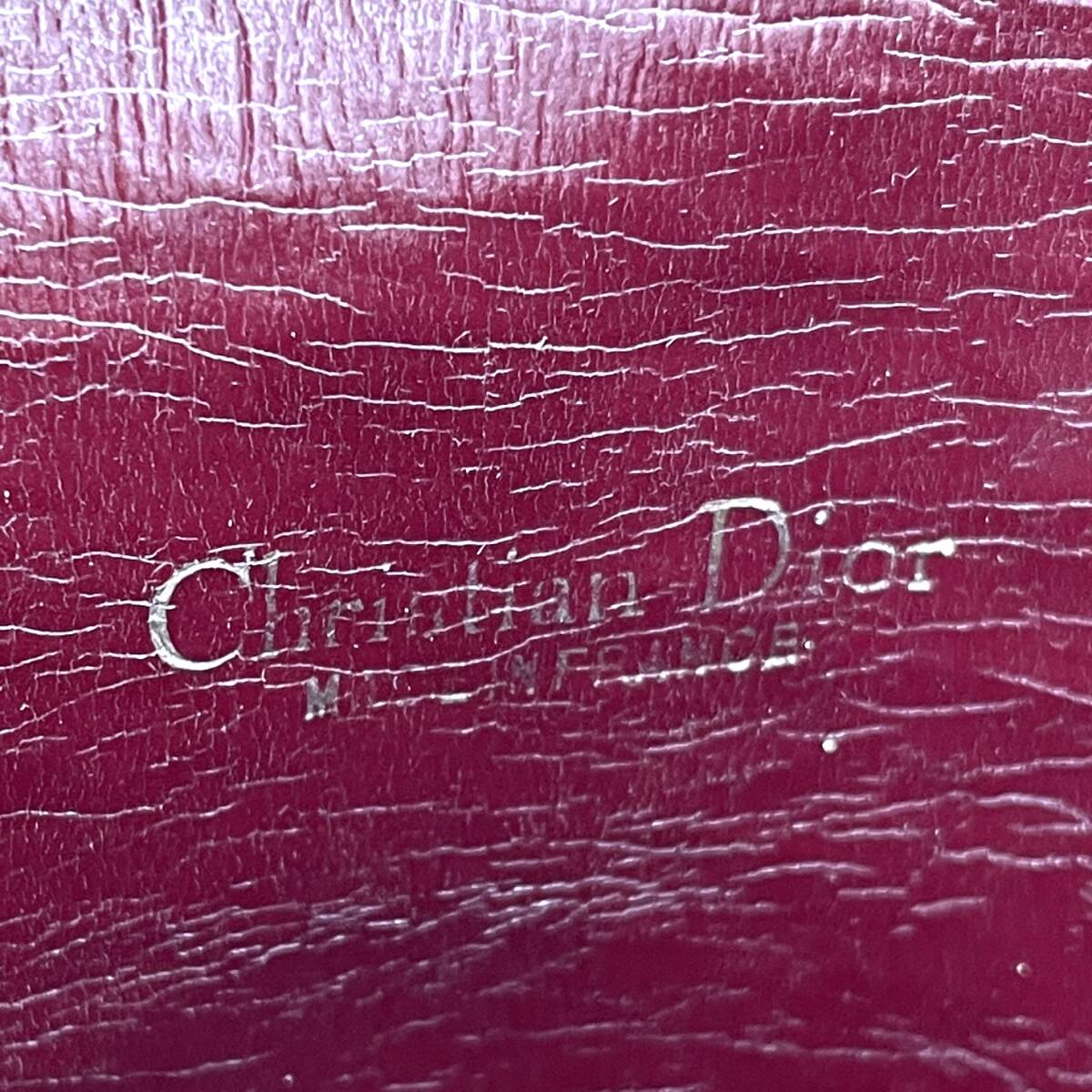 1円 良品 Christian Dior クリスチャンディオール トロッター 2way ショルダーバッグ CDロゴ ゴールド金具_画像9