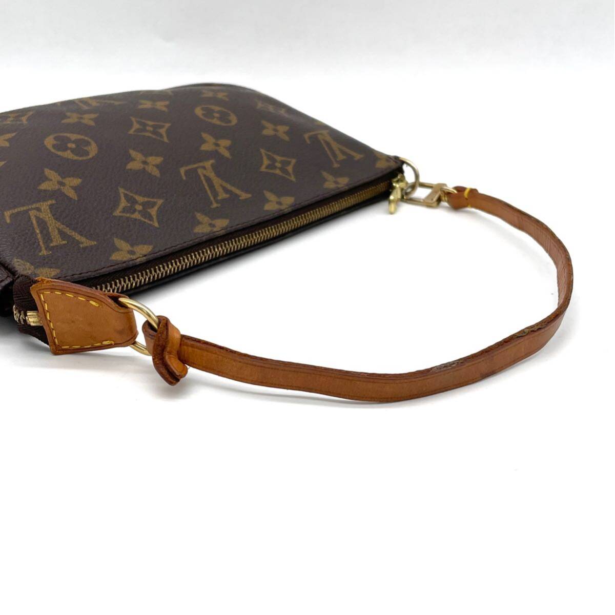 1円 良品 LOUIS VUITTON ルイヴィトン モノグラム ポシェットアクセソワール アクセサリーポーチ ハンドバッグ M51980_画像6