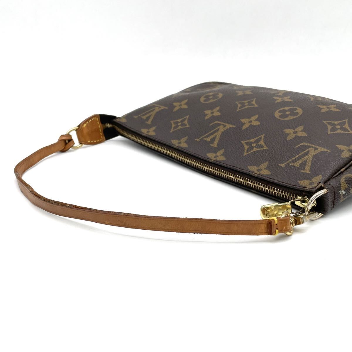 1円 良品 LOUIS VUITTON ルイヴィトン モノグラム ポシェットアクセソワール アクセサリーポーチ ハンドバッグ M51980_画像7