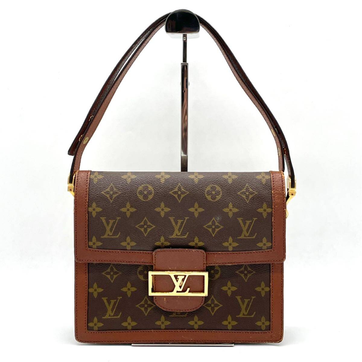 1円 LOUIS VUITTON ルイヴィトン モノグラム サックドフィーヌ 2way ショルダーバッグ LVロゴ ゴールド金具 ヴィンテージ M51410_画像1