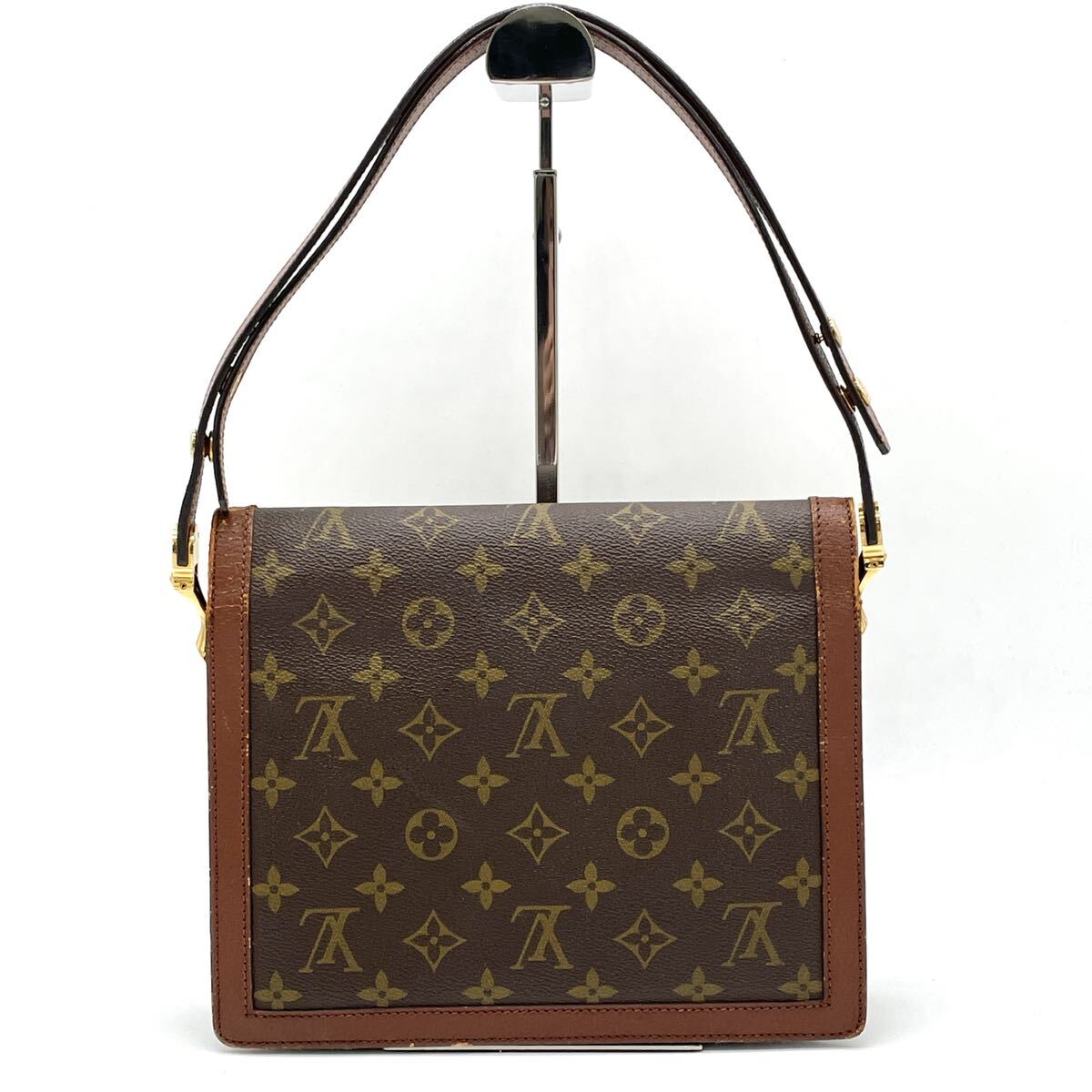 1円 LOUIS VUITTON ルイヴィトン モノグラム サックドフィーヌ 2way ショルダーバッグ LVロゴ ゴールド金具 ヴィンテージ M51410_画像2