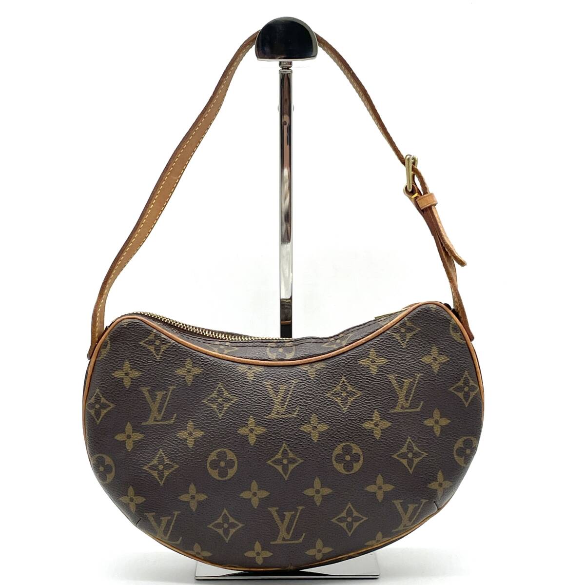 1円 LOUIS VUITTON ルイヴィトン モノグラム ポシェットクロワッサン クロワッサンPM ショルダーバッグ ハンドバッグ M51510_画像2