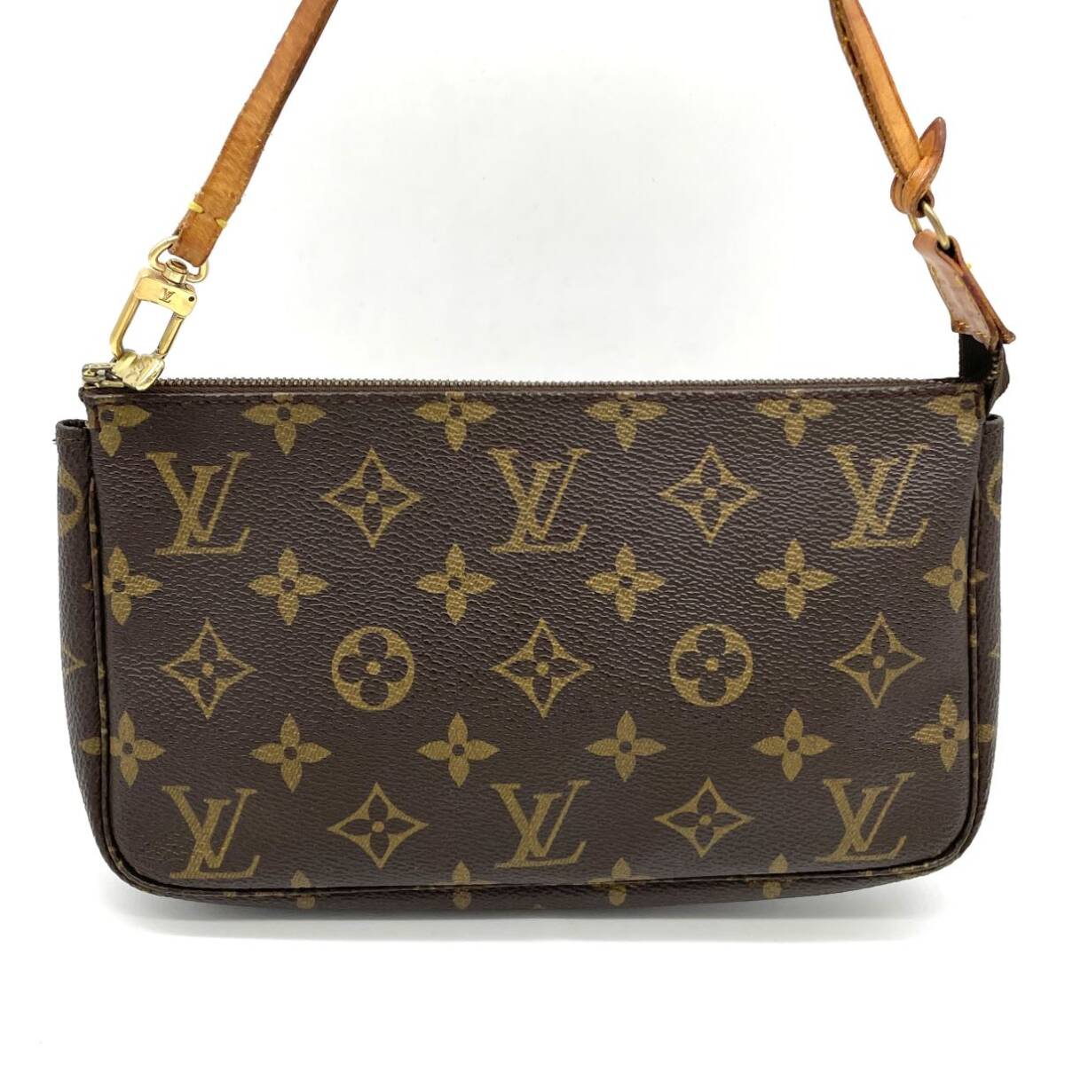 1円 LOUIS VUITTON ルイヴィトン モノグラム ポシェットアクセソワール アクセサリーポーチ ハンドバッグ M51980_画像2