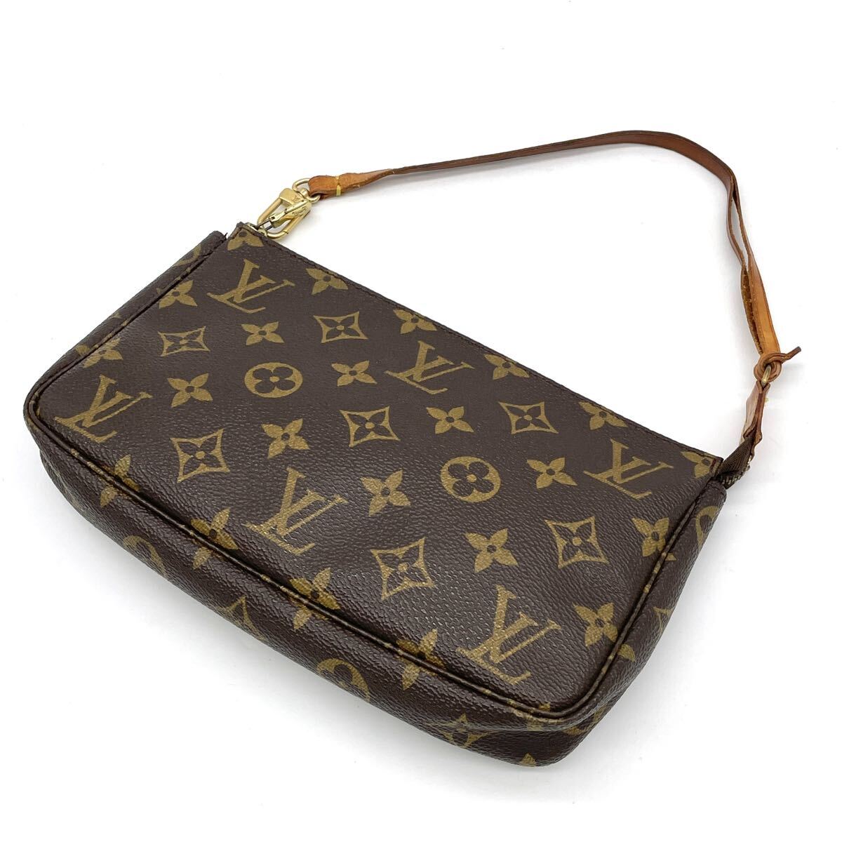 1円 LOUIS VUITTON ルイヴィトン モノグラム ポシェットアクセソワール アクセサリーポーチ ハンドバッグ M51980_画像1