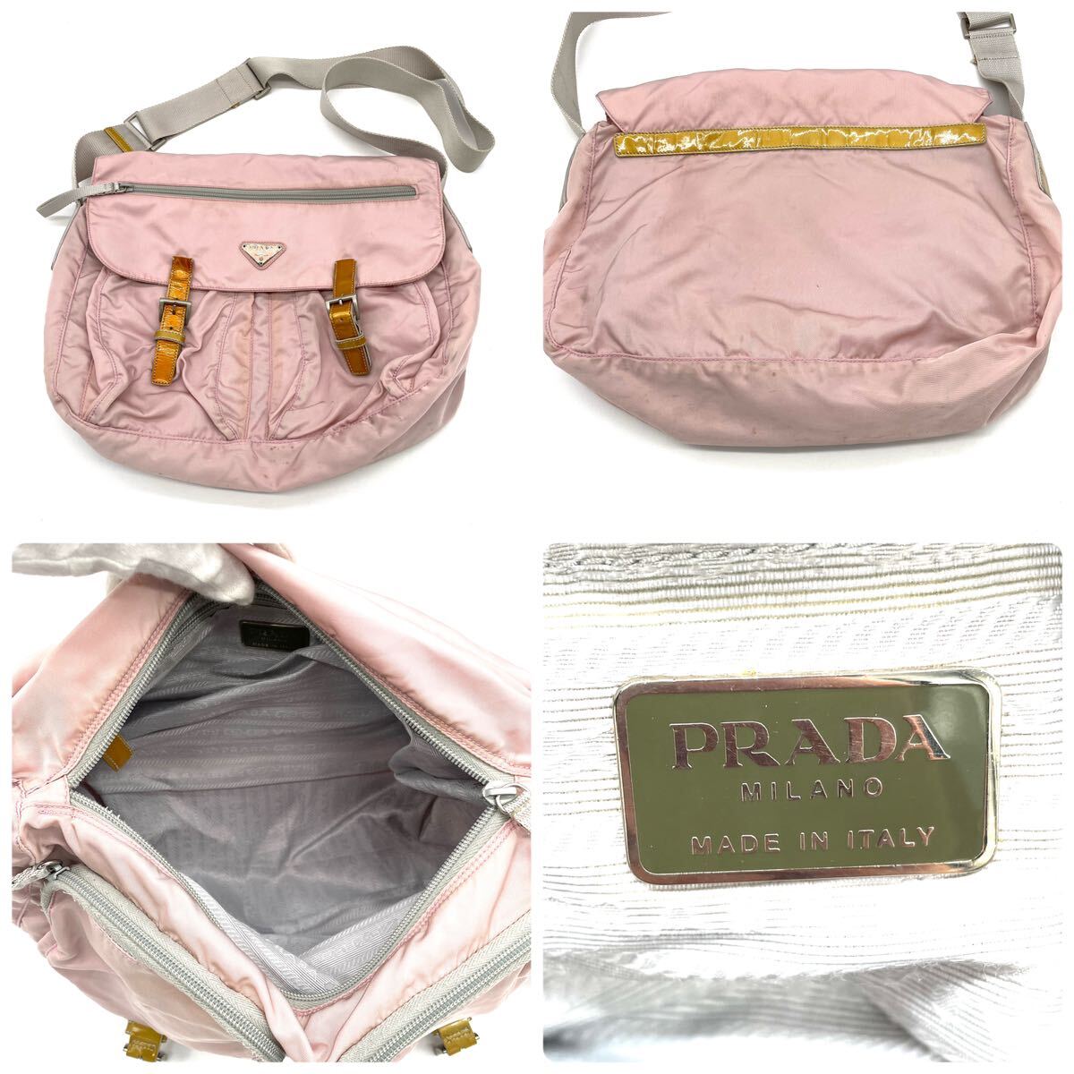 1円 まとめ売り PRADA プラダ ポコノ テスートナイロン トートバッグ ショルダーバッグ 三角ロゴプレート 7点 セット_画像5