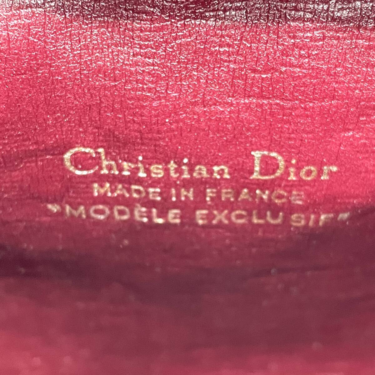 1円 極美品 Christian Dior クリスチャンディオール トロッター ショルダーバッグ Diorロゴ ゴールド金具_画像10