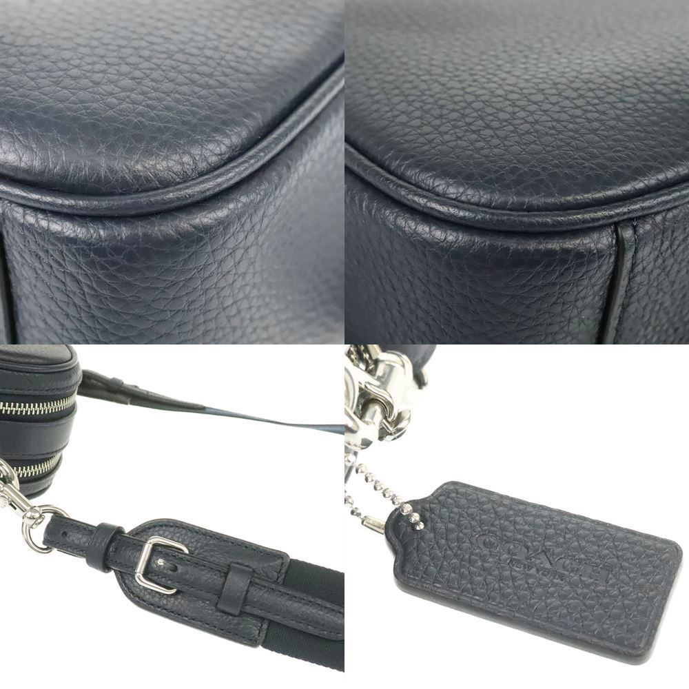 コーチ COACH ショルダーバッグ 75818 ネイビー レザー 中古A 270915_画像4