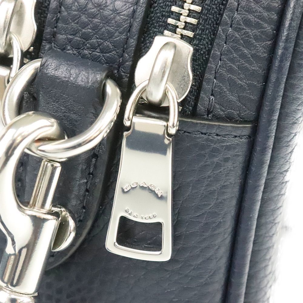 コーチ COACH ショルダーバッグ 75818 ネイビー レザー 中古A 270915_画像6