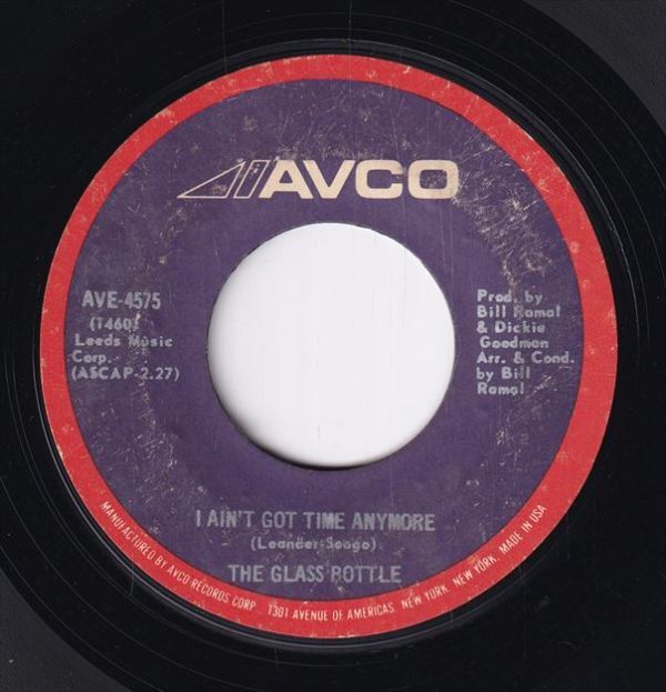 The Glass Bottle - I Ain't Got Time Anymore / The First Time (A) RP-CH571_画像1