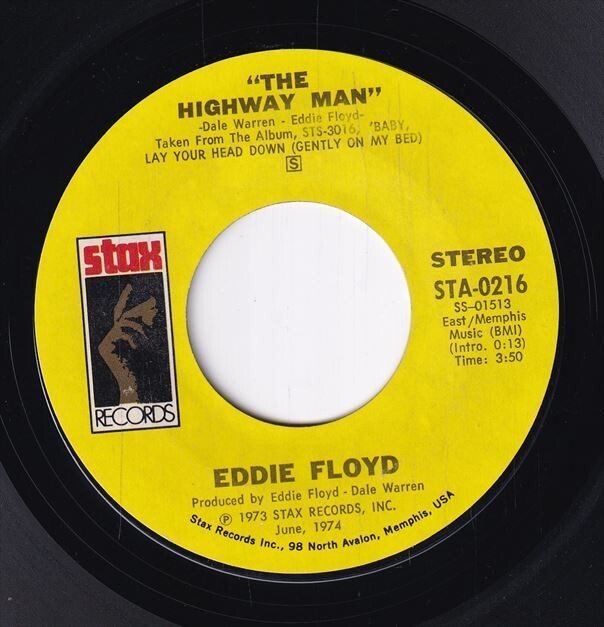 Eddie Floyd - Soul Street / The Highway Man (A) SF-CJ160_画像1