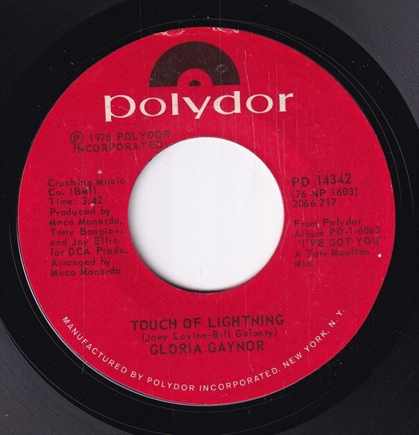 Gloria Gaynor - Touch Of Lightning / Do It Right (A) SF-CJ121_画像1