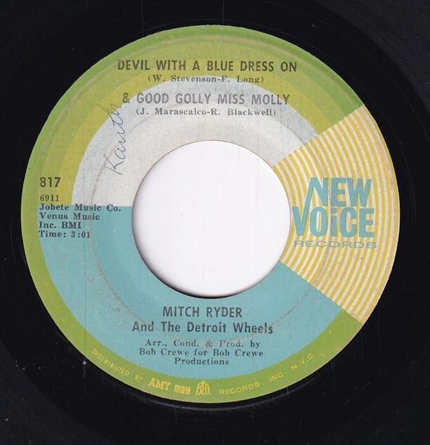 Mitch Ryder And The Detroit Wheels - Devil With A Blue Dress On & Good Golly Miss Molly / I Had It Made (A) RP-CG191_画像1