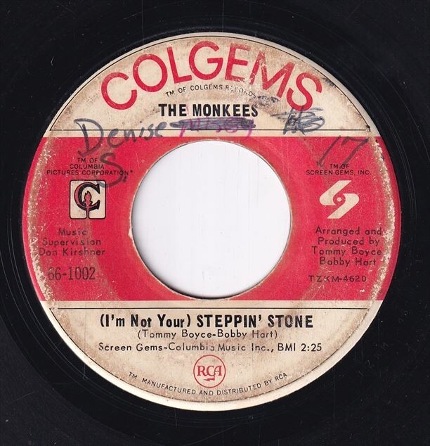 The Monkees - I'm A Believer / (I'm Not Your) Steppin' Stone (C) SF-CG490の画像1