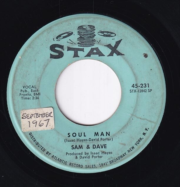 Sam & Dave - Soul Man / May I Baby (B) SF-CH155_画像1