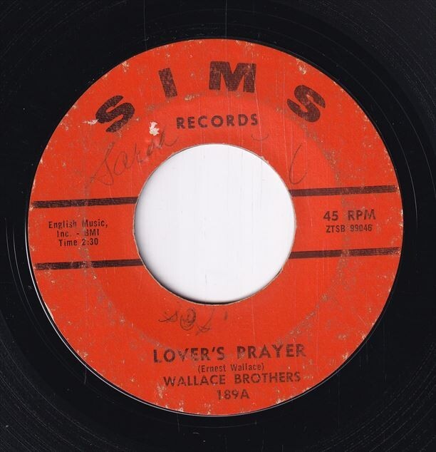 Wallace Brothers - Lover's Prayer / Love Me Like I Love You (B) SF-CH152の画像1