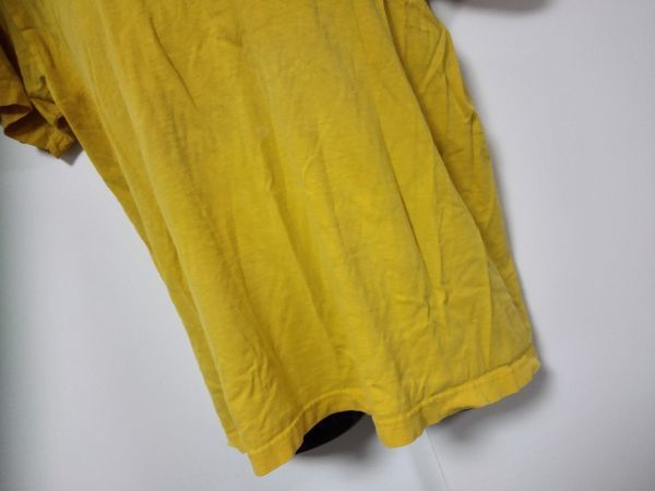 kkyj1802 ■ Bz ■ Tシャツ カットソー トップス 半袖 プリント 黄色 イエロー M_画像3