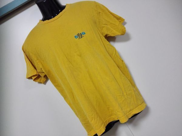 kkyj1802 ■ Bz ■ Tシャツ カットソー トップス 半袖 プリント 黄色 イエロー M_画像1