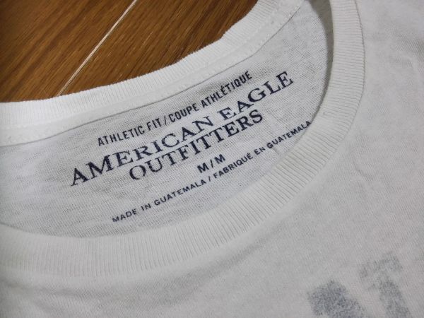kkyj1903 ■ AMERICAN EAGLE OUTFITTERS ■ アメリカンイーグル Tシャツ トップス カットソー 半袖 白 コットン M_画像9