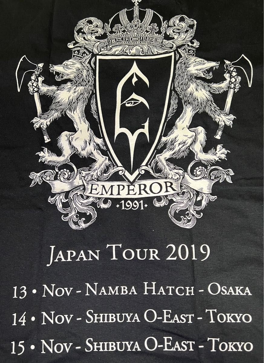 Emperor(エンペラー)JAPAN TOUR 2019 Mサイズ Ｔシャツ（バンＴ, バンドＴシャツ）A084