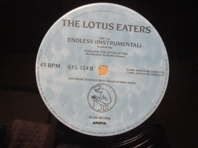 THE LOTUS EATERS ロータス・イーターズ OUT ON YOUR OWN 旅立つ君へ c/w ENDLESS エンドレス 同 インストゥルメンタル 英 12inch EP _画像5