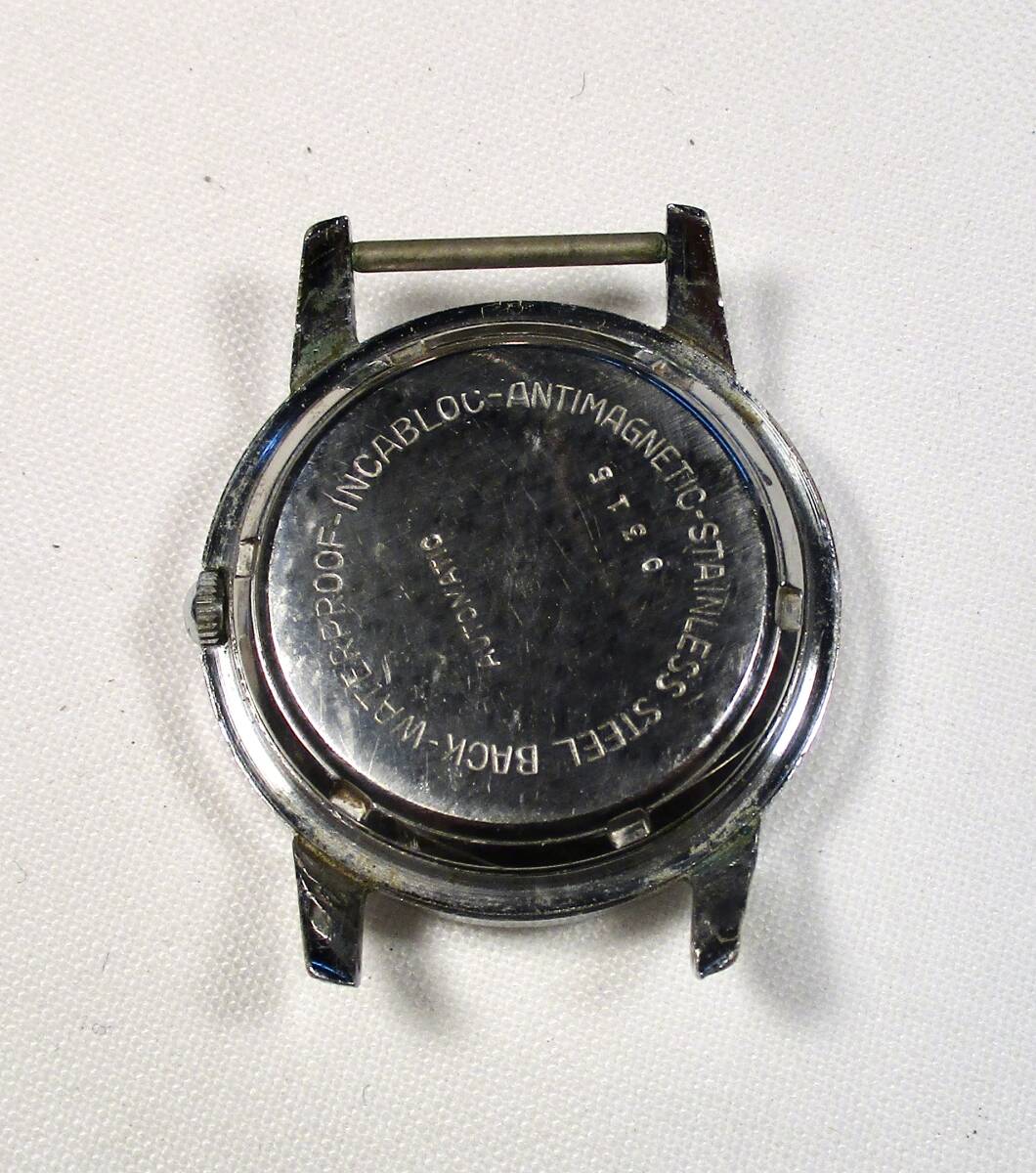 ☆ ニッケル／クロムケース　自動捲　OLMA 紳士用腕時計　1950年代　スイス製_画像3