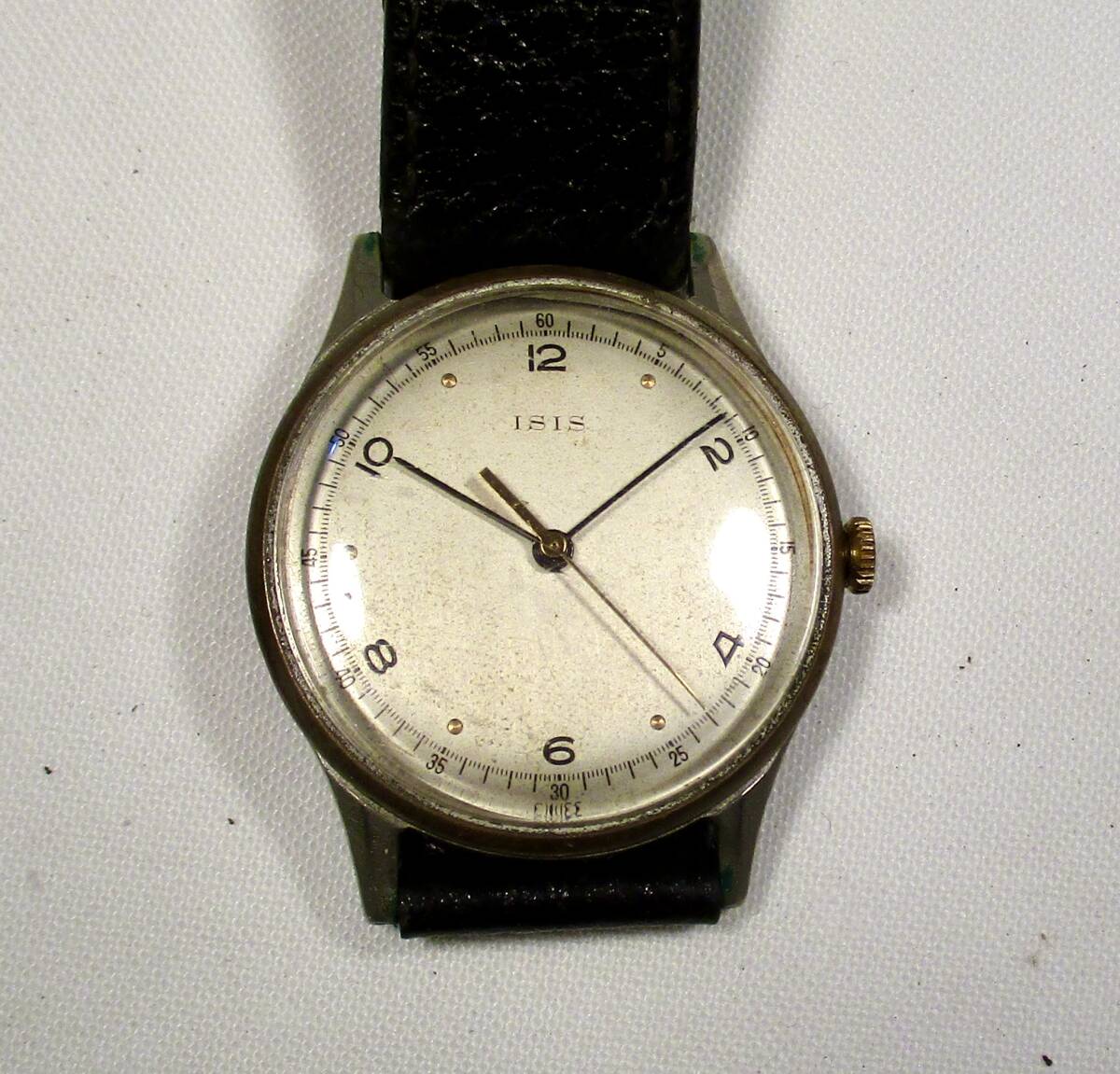 ☆ ISIS 手捲3 針　紳士用腕時計　15石　1950年頃　スイス製