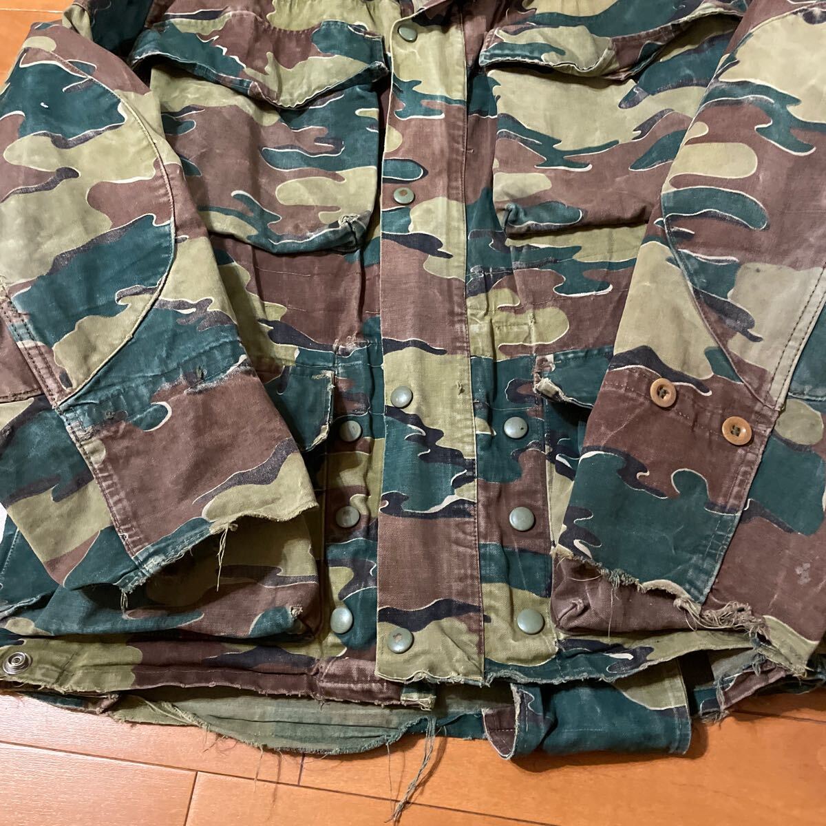 希少 50s 『VINTAGE』ベルギー軍 1st ジグソーカモパラ 希少 50s 『VINTAGE』ベルギー軍 1st ジグソーカモパラ