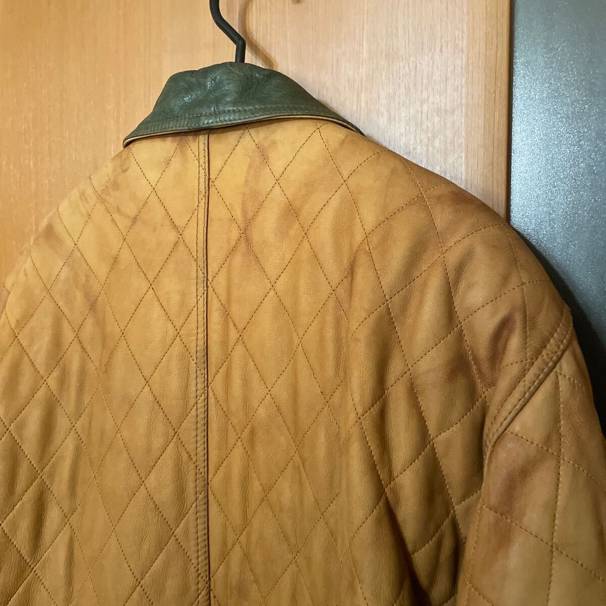 激レア アーカイブ『Timberland』90s WEATHER GEAR ITALY製キルティングレザーコート ティンバーランド イタリア製 VINTAGE ヴィンテージ_画像5