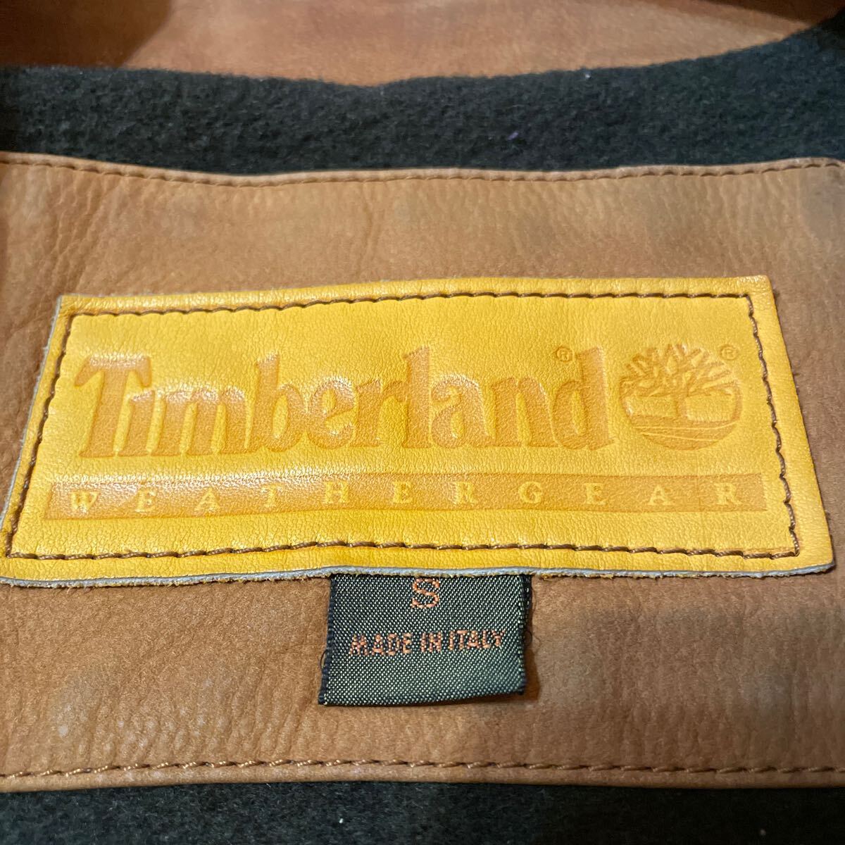 激レア アーカイブ『Timberland』90s WEATHER GEAR ITALY製キルティングレザーコート ティンバーランド イタリア製 VINTAGE ヴィンテージ_画像7