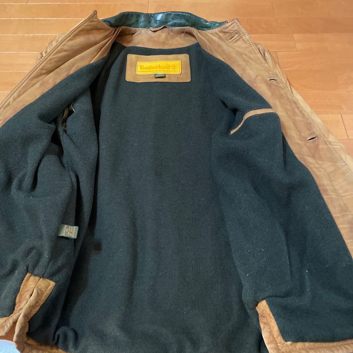 激レア アーカイブ『Timberland』90s WEATHER GEAR ITALY製キルティングレザーコート ティンバーランド イタリア製 VINTAGE ヴィンテージ_画像9