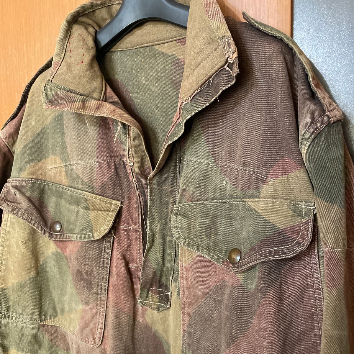  ultra rare special!40s BRITISH ARMY SAS DENISON SMOCKtenison smock England army brush stroke duck VINTAGE Air Force empty . squad 