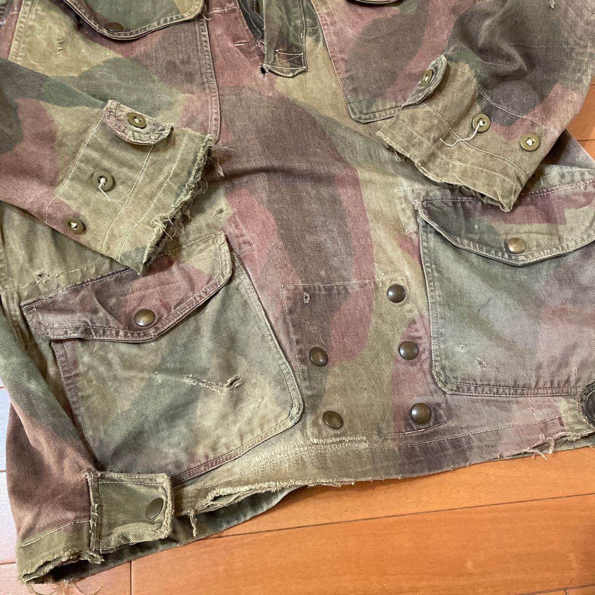 激レア スペシャル！40s BRITISH ARMY SAS DENISON SMOCK デニソンスモック イギリス軍 ブラッシュストロークカモ VINTAGE 空軍 空挺部隊_画像7