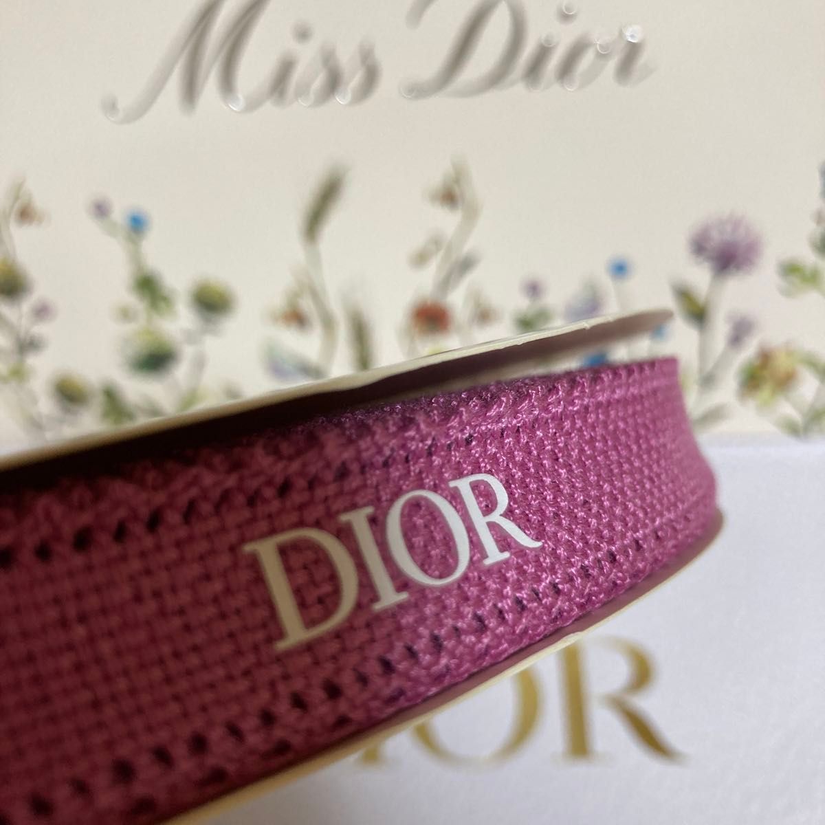 Dior/最新2023/バレンタインピンクリボン【幅2㎝×3m】