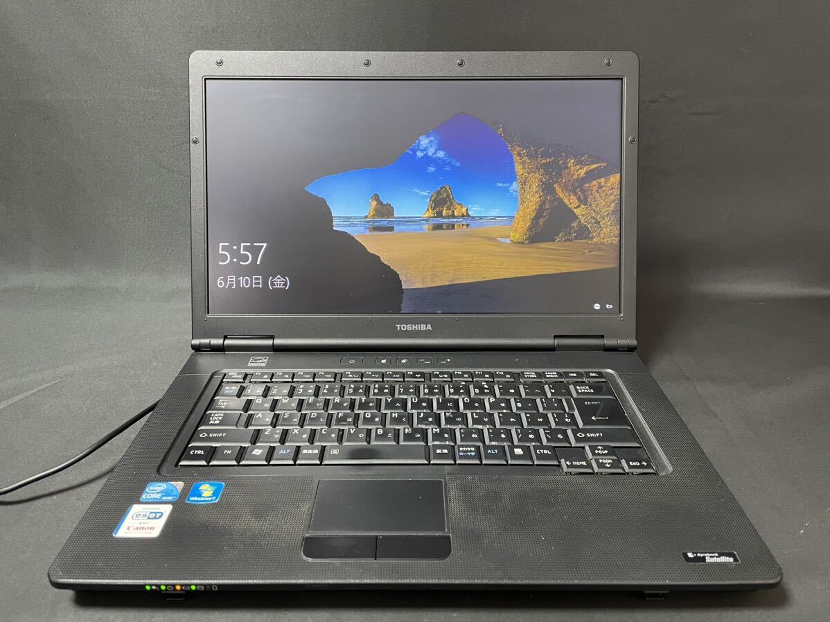 3^06 動作品 東芝(TOSHIBA) ダイナブック(dynabook) s Satellite L42 240Y/HD Core i3、Windows7 搭載 ノートパソコン ACアダプタ付属_画像1