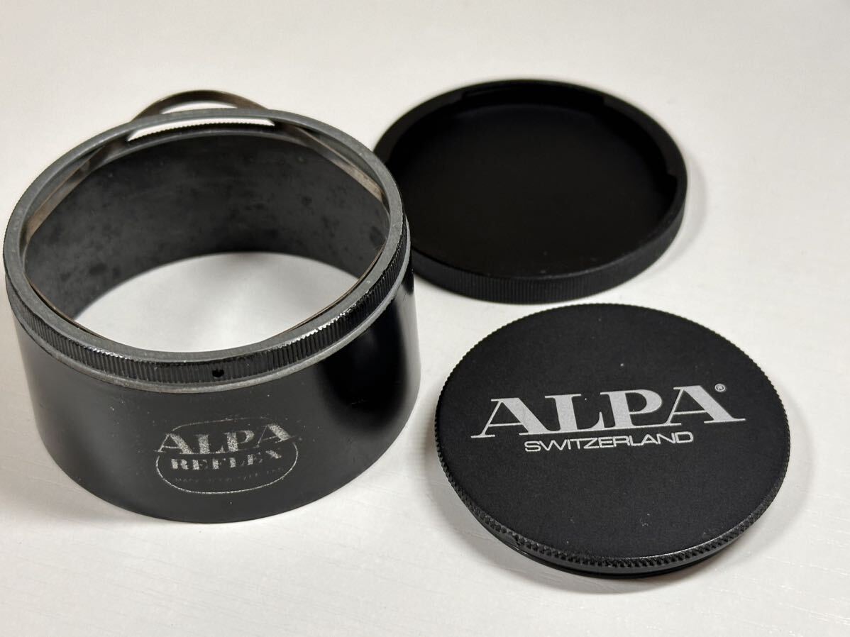 希少 アルパ ALPA マクロスイター KERN-MACRO-SWITAR 50mm F1.8 AR 黒鏡胴タイプ 美品 フード・前後キャップ付！_画像9