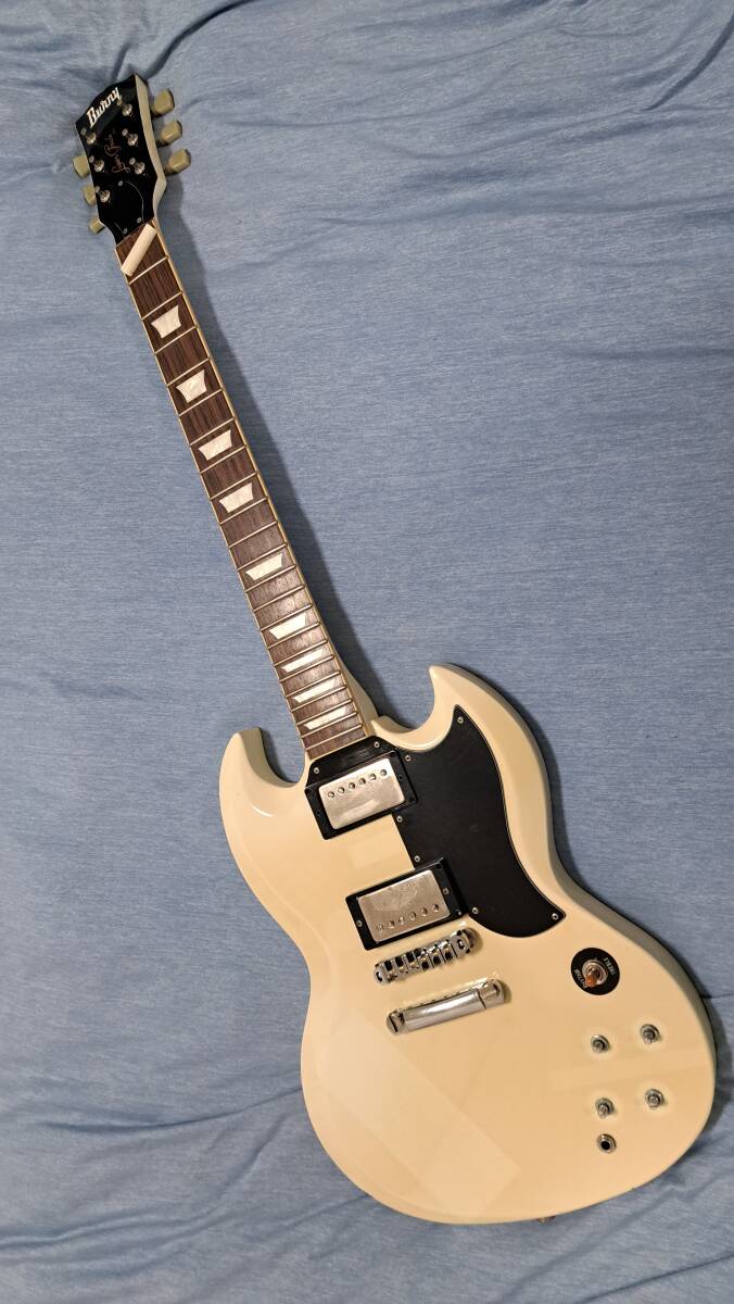 パーツ欠品につきジャンク品 Burny SG Guitar Super Grade バーニー フェルナンデス ギター の画像1