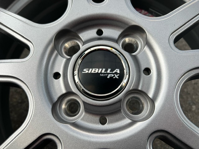 2023年製 新品トーヨータイヤ付 SIBILLA 15インチ 4.5J+45 165/55R15 ワゴンR スペーシア タント ムーヴ ウェイク N-BOX N-ONE N-WGN_画像6