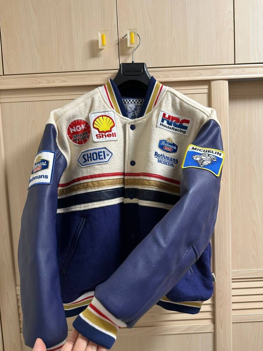  未使用 ロスマンズ Rothmans ホンダ honda レーシング 豪華刺繍ロゴ ジャケット Lサイズ NSR CBR_画像4