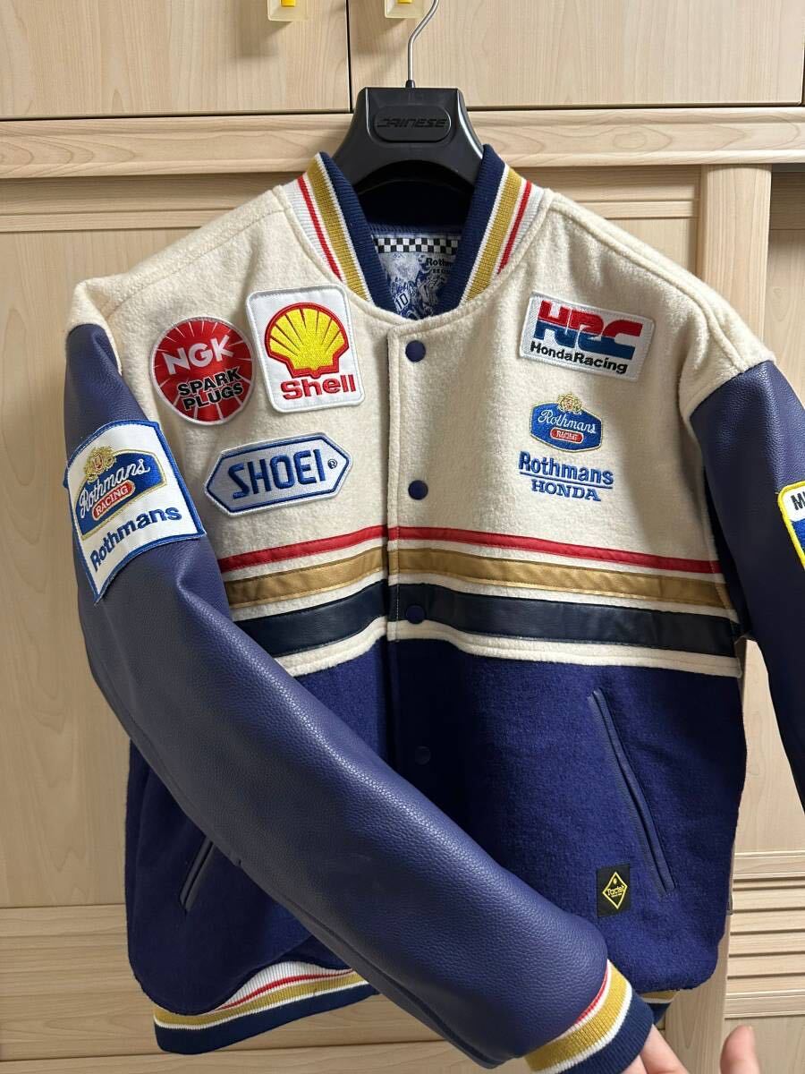  未使用 ロスマンズ Rothmans ホンダ honda レーシング 豪華刺繍ロゴ ジャケット Lサイズ NSR CBR_画像3