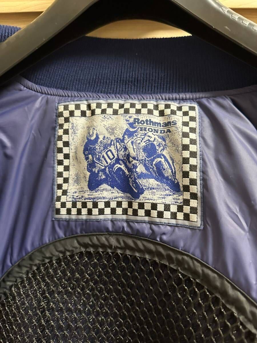  未使用 ロスマンズ Rothmans ホンダ honda レーシング 豪華刺繍ロゴ ジャケット Lサイズ NSR CBR_画像7