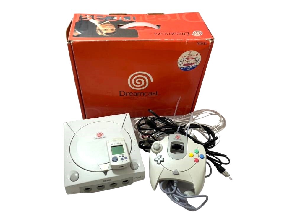 (FU) 【通電のみ確認】SEGA/セガ Dreamcast/ドリームキャスト HKT-3000 コントローラー付 ゲーム機 (FU1917)_画像1