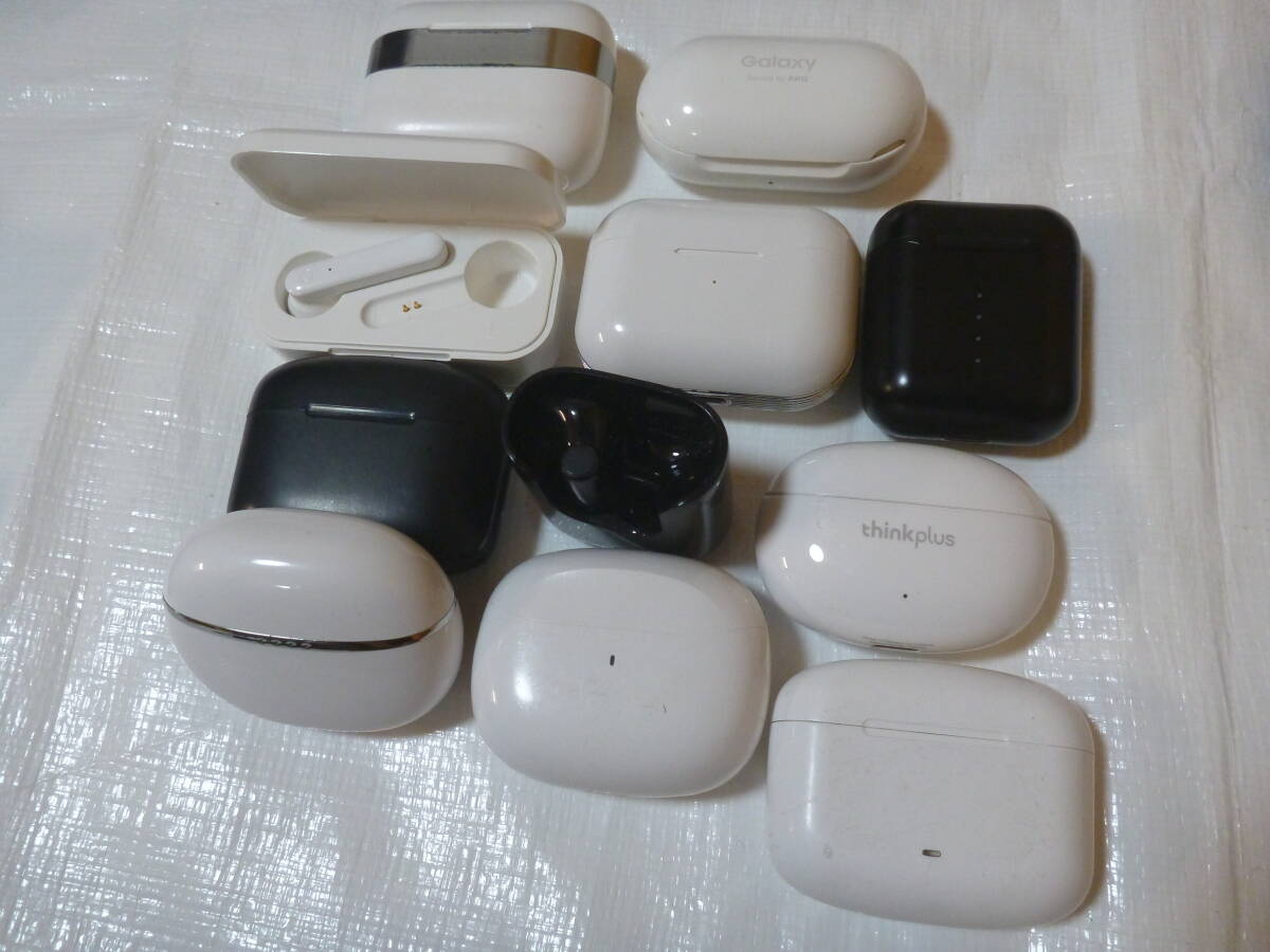 【充電ケース付き片耳イヤホン】105個セット ワイヤレスイヤホン GLIDiC など メーカー色々 充電ケース付き Bluetooth ジャンク_画像6