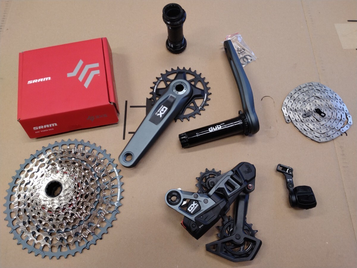 SRAM AXS T-TYPE トランスミッション　グループセット　GXグレード　12速　スラム　コンポセット　マウンテンバイク　無線電動　GX 美品