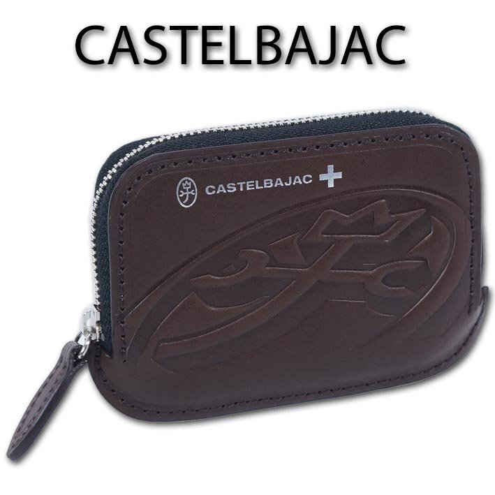 カステルバジャック CASTELBAJAC レザー カードケース メンズ ブラウン系 サンプル品 正規品 箱なし