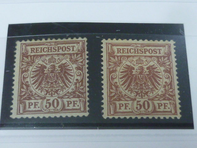 本保　ドイツ切手№5　1880-1900年　SC#37-51＋色違　計21枚　未使用NH-OH・VF　【スコット評価 $505】_画像5