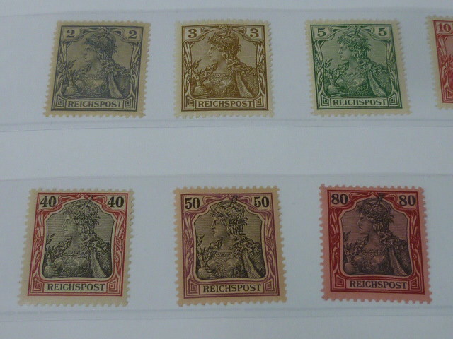 book@ guarantee Germany stamp N6 1900 year SC#52-65 14 kind . total 16 sheets unused LH-OH [ Scott appraisal $1,764]